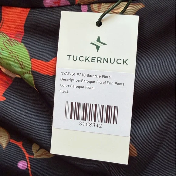 Tuckernuck Baroque Floral Erin Pants Women’s Size Large NEW - Picture 7 of 11